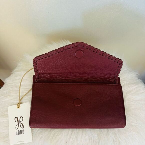 Hobo‎ Pocket Leather Wristlet Wallet Clutch, Wrist Strap, Cash, Cards, PORT, NWT - Picture 13 of 16